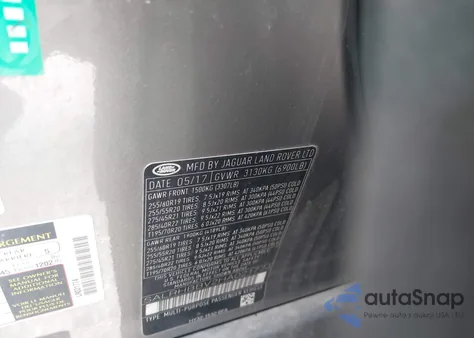 2017 Land Rover Discovery Hse Luxury из США, поврежденный, VIN SALRHBBV2HA021774